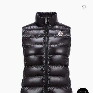Moncler Black Puffer Vest